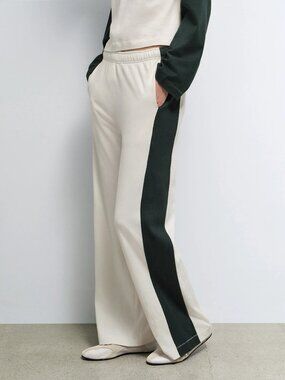 MATE Organic Heritage Jersey Track Pant in Bone Balsam